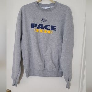 Pace University Dance Champion Gray Crewneck Sweatshirt Sweatshirt Medium